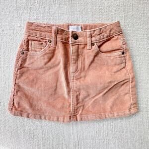 Jamie Kay Girl's Peach Corduroy Skirt GUC 6